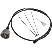Remote Oil PSI Gauge Kit — 1.5" gauge, 0-100 psi, Chrome