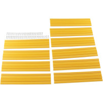 Marine Slides™ — 38 cm (15"), 76.2 mm (3"), Yellow, 10-pack