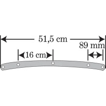 Road King Replacement Plastic — 38 cm height, 58.5 cm width, 24 cm headlight cutout, Clear