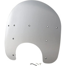 Road King Replacement Plastic — 38 cm height, 58.5 cm width, 24 cm headlight cutout, Clear