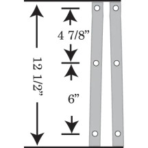 Road King Replacement Plastic — 38 cm height, 58.5 cm width, 24 cm headlight cutout, Clear