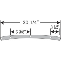 Road King Replacement Plastic — 53.5 cm (21") height, 58.5 cm (23") width, 24 cm (9-1/2") headlight cutout, Clear