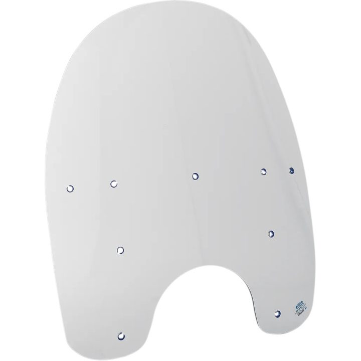 Parabrisas de plástico de repuesto — altura 43 cm (17"), ancho 49,5 cm (19-1/2"), recorte de faro 18 cm (7"), Solar