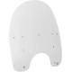 Parabrisas de plástico de repuesto — 43 cm (17") alto, 49.5 cm (19-1/2") ancho, 19.5 cm (7-3/4") corte de faro, Transparente