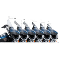 Flare™ Windshield — 6-1/2 in (16.5 cm), black, detachable