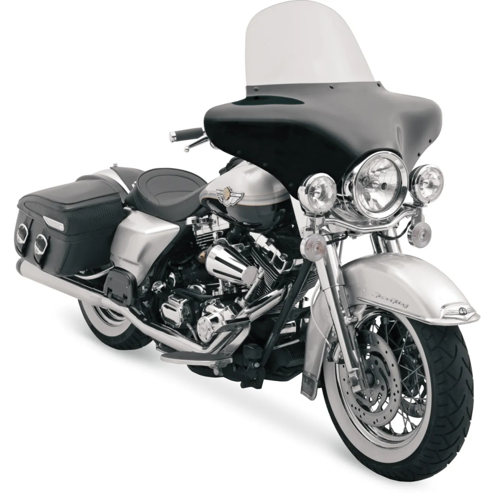 Batwing Fairing Windshield — 12" height, Gray