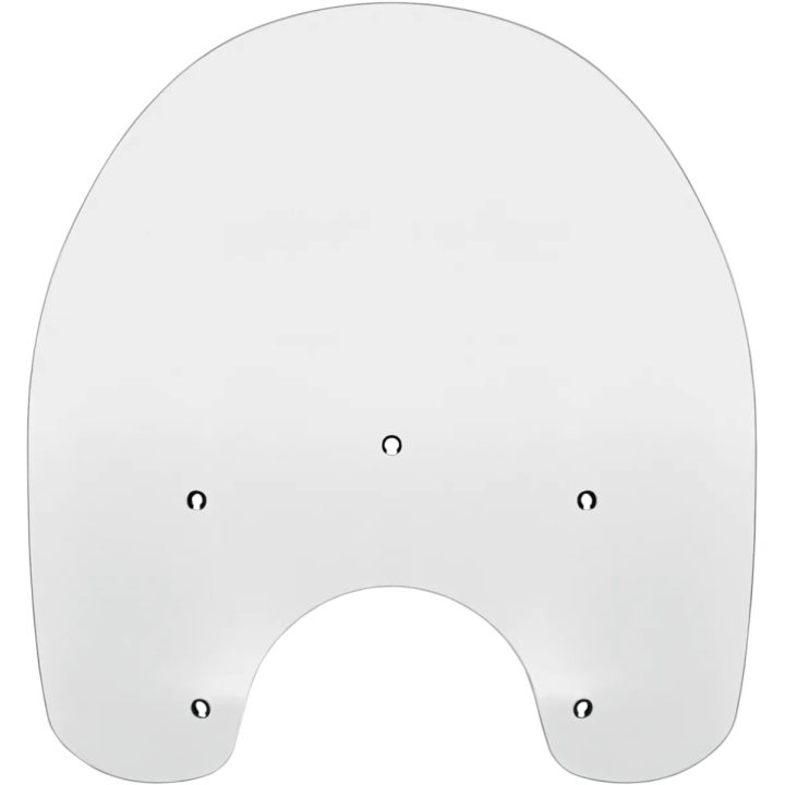 Replacement Plastic Windshield — 38 cm × 58.5 cm, headlight cutout 22 cm, Clear