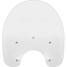 Replacement Plastic Windshield — 38 cm × 58.5 cm, headlight cutout 22 cm, Clear