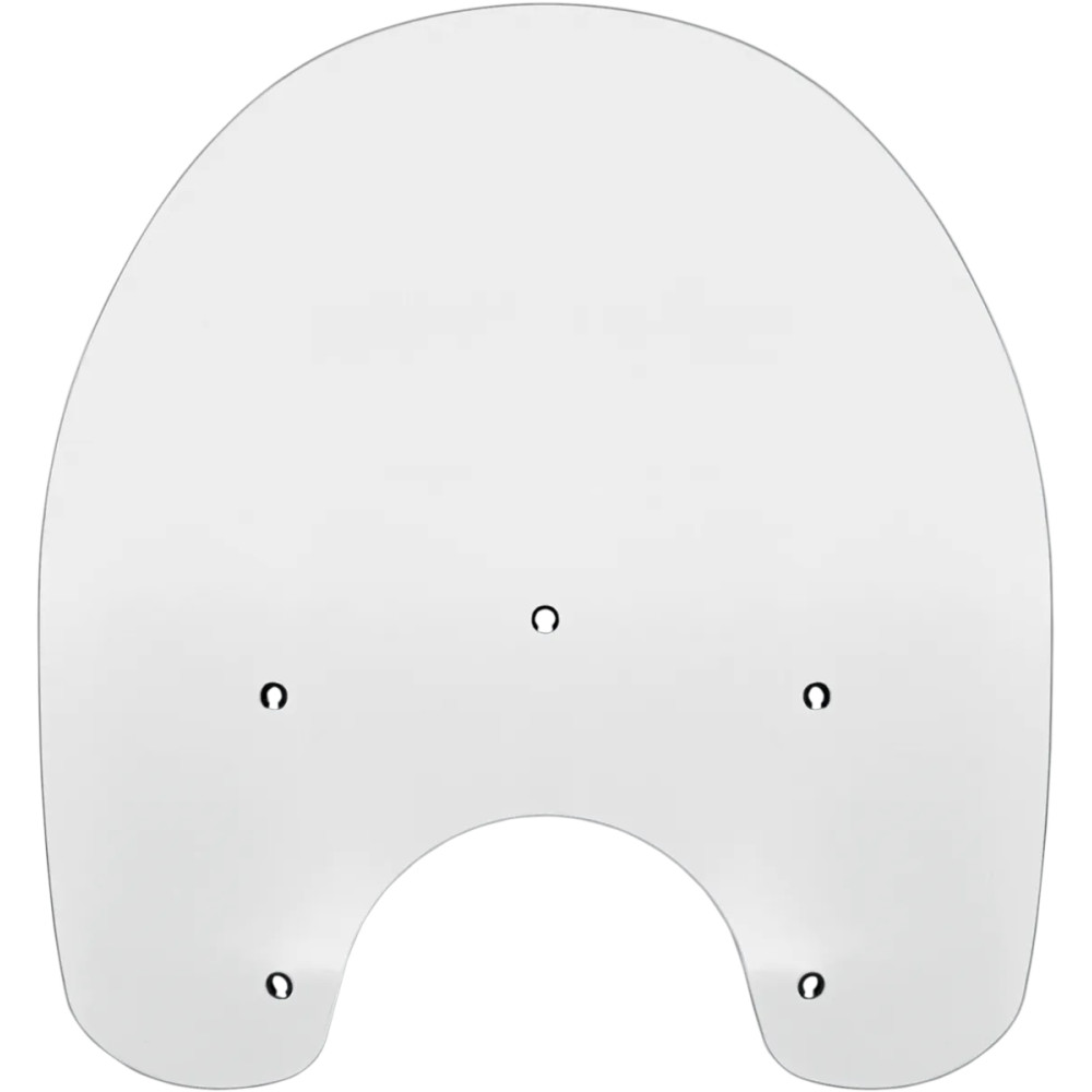 Replacement Plastic Windshield — 38 cm × 58.5 cm, headlight cutout 22 cm, Clear