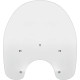 Replacement Plastic Windshield — 38 cm × 58.5 cm, headlight cutout 22 cm, Clear