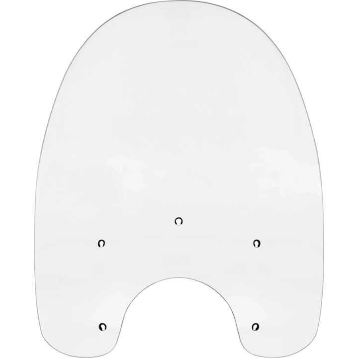 Replacement Plastic Windshield — 53.5 cm H, 58.5 cm W, 22 cm headlight cutout, Clear