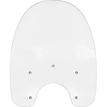 Replacement Plastic Windshield — 53.5 cm H, 58.5 cm W, 22 cm headlight cutout, Clear