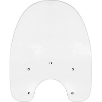 Replacement Plastic Windshield — 53.5 cm H, 58.5 cm W, 22 cm headlight cutout, Clear