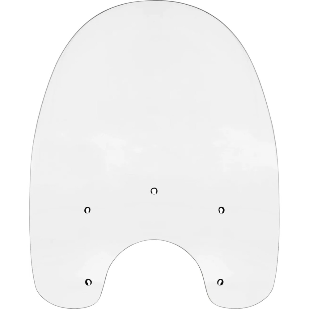 Replacement Plastic Windshield — 53.5 cm H, 58.5 cm W, 22 cm headlight cutout, Clear
