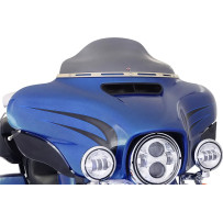 Flare™ Windshield — 6-1/2 in height, Dark Smoke