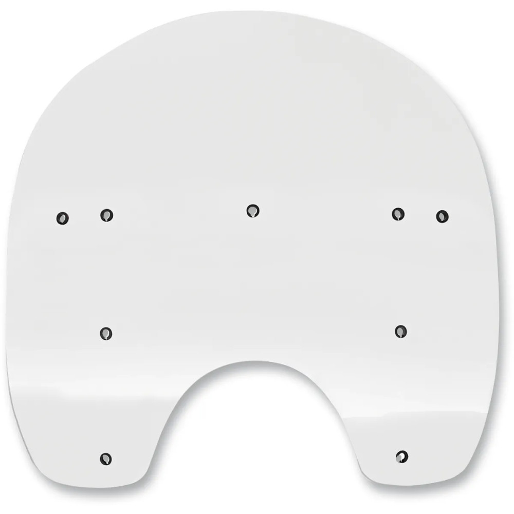 Replacement Plastic Windshield — 15" H, 21-1/2" W, 7-3/4" headlight cutout, Clear