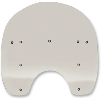 Replacement Plastic Windshield — Height 38 cm (15"), Width 54.5 cm (21-1/2"), Headlight cutout 19.5 cm (7-3/4"), Solar