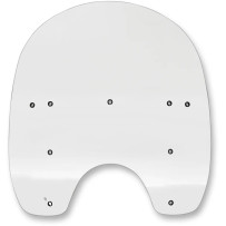 Replacement Plastic Windshield — 17" H, 21-1/2" W, 7-3/4" headlight cutout, Clear