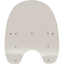 Replacement Plastic Windshield — 19" H, 21-1/2" W, 7-3/4" headlight cutout, Quick Release mount, Solar