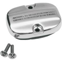 Rear Brake Master Cylinder Cover Kit — Chrome, Rear