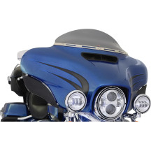 Flare™ Windshield — 5" (12.5 cm), Dark Smoke, Detachable