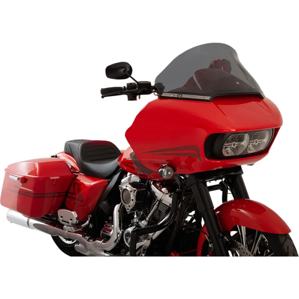 Pro Touring Flare™ Windshield — 12" height, Dark Smoke