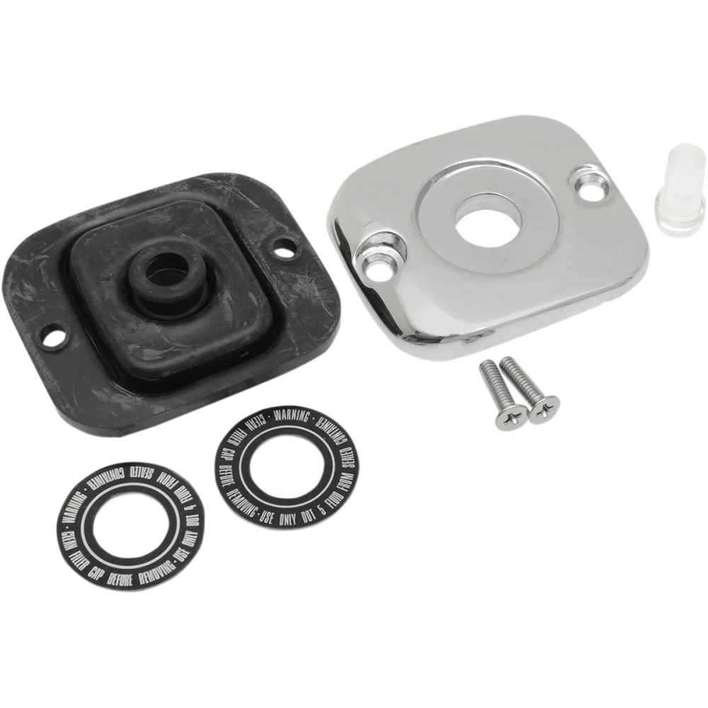 Front Master Cylinder Cover — Chrome, Front