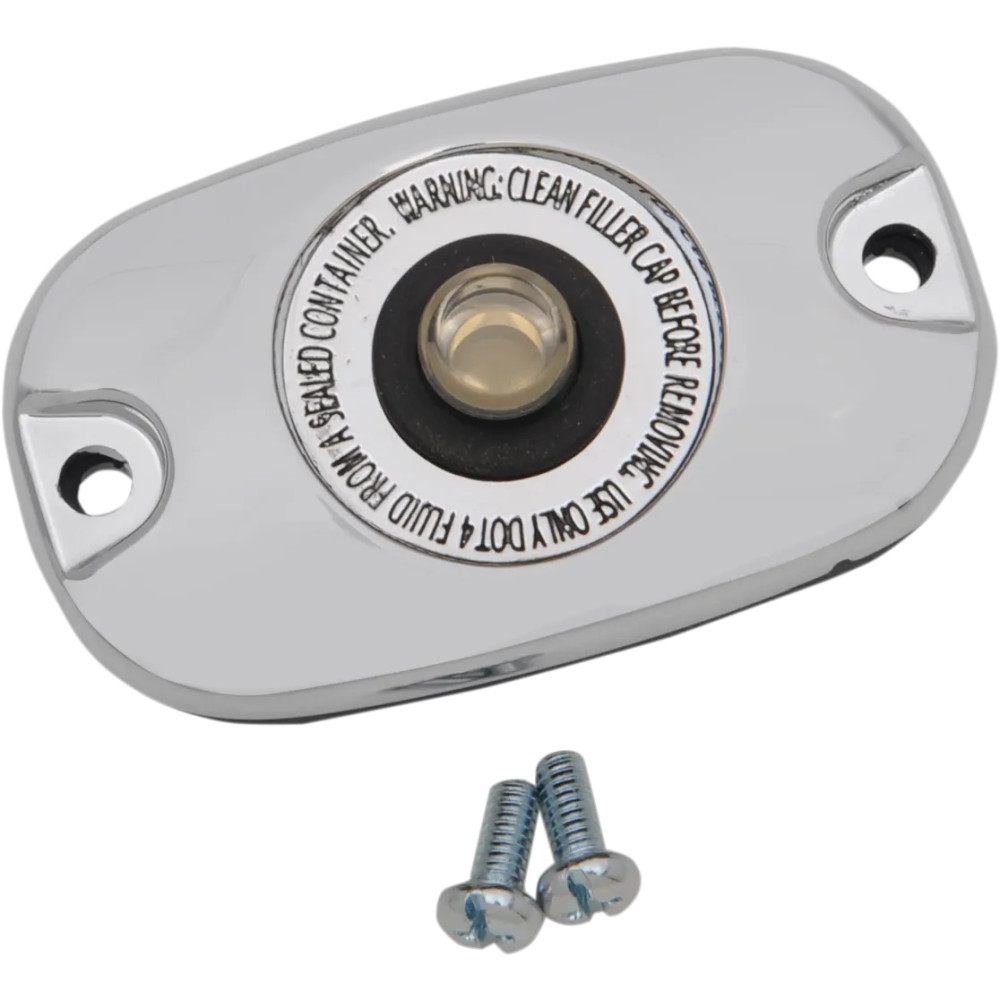 Rear Brake Master Cylinder Cover Kit — Chrome