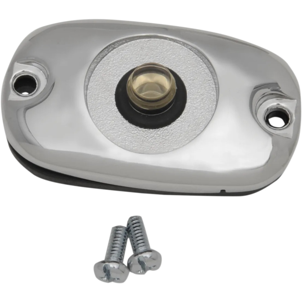 Rear Brake Master Cylinder Cover Kit — Chrome