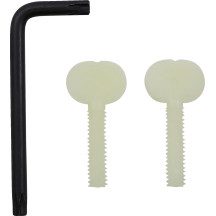 Plástico de repuesto Road King — 43 cm (17 in), 58.5 cm (23 in), 24 cm (9-1/2 in) diámetro de corte de faro, Negro ahumado