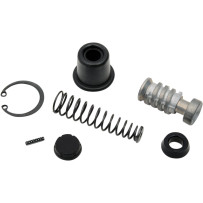 Rear Brake Master Cylinder Rebuild Kit — Rear mounting, fits Sportster H-D models, Black