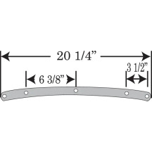 Road King Replacement Plastic — 21" height, 23" width, 9-1/2" headlight cutout, Black Smoke