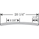 Road King Replacement Plastic — 21" height, 23" width, 9-1/2" headlight cutout, Black Smoke