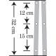 Road King Replacement Plastic — 21" height, 23" width, 9-1/2" headlight cutout, Black Smoke