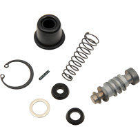 Rear Brake Master Cylinder Rebuild Kit — Black or Silver, fits Sportster H-D models