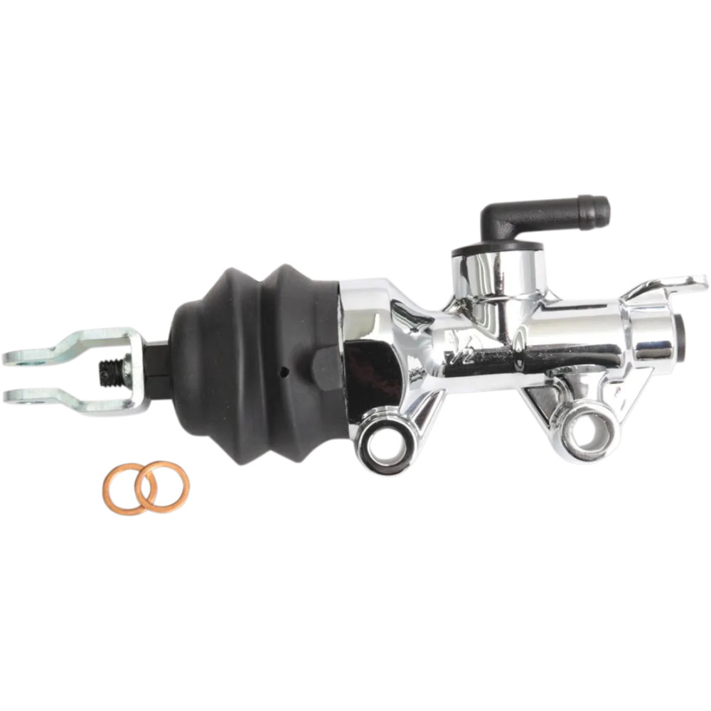 Rear Brake Master Cylinder — 19.1 mm (3/4") bore, chrome polished