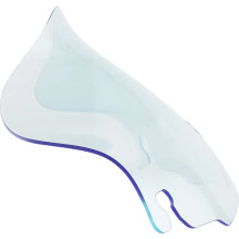 Kolor Flare™ Ice Windshield — 16.5 cm (6.5") height, Blue, Detachable