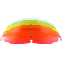 Kolor Flare™ Ice Windshield — 89 mm (3-1/2"), Orange, Detachable