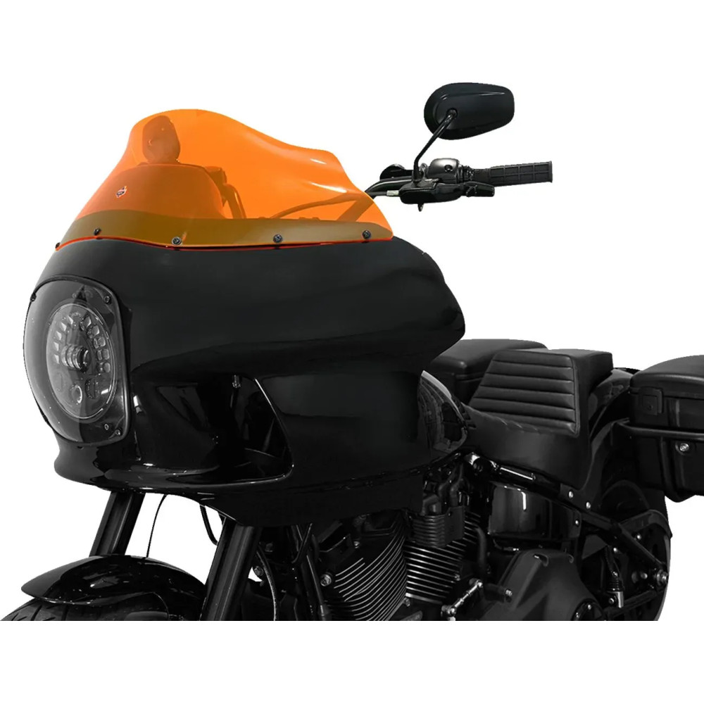 Kolor Flare™ Ice Windshield for FXRP Fairing — 23 cm (9"), Orange