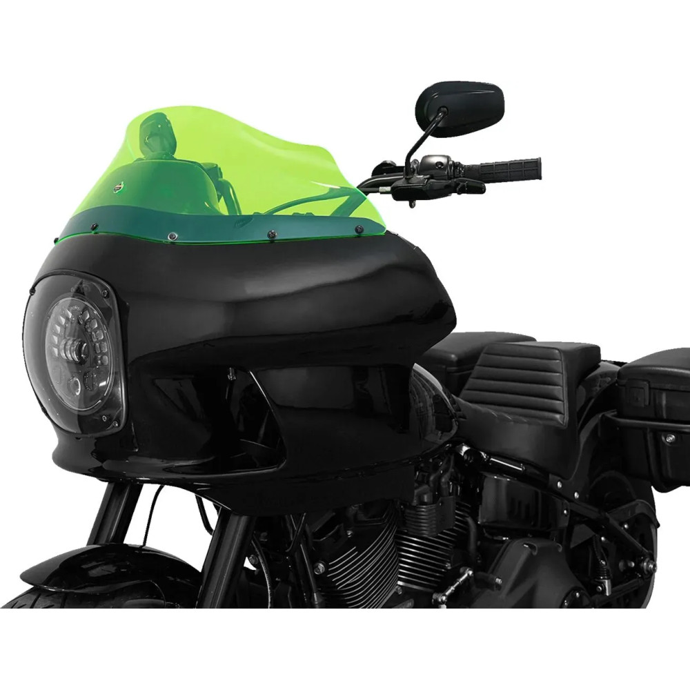 Kolor Flare™ Ice Windshield for FXRP Fairing — 23 cm (9"), Green