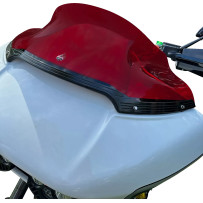 Kolor Flare™ Sport Windshield — 23 cm (9 in), Red, detachable mount