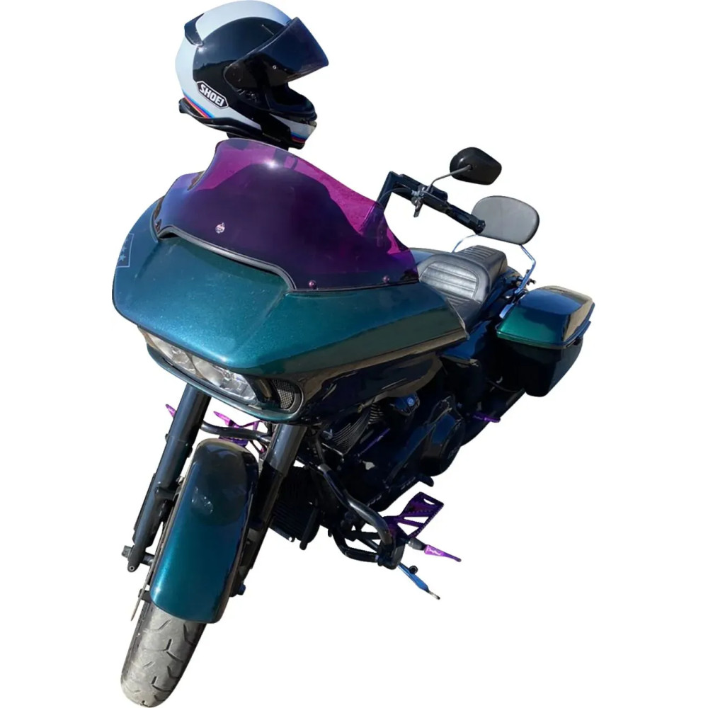 Kolor Flare™ Sport Windshield — 23 cm (9 in), Purple, Detachable mount