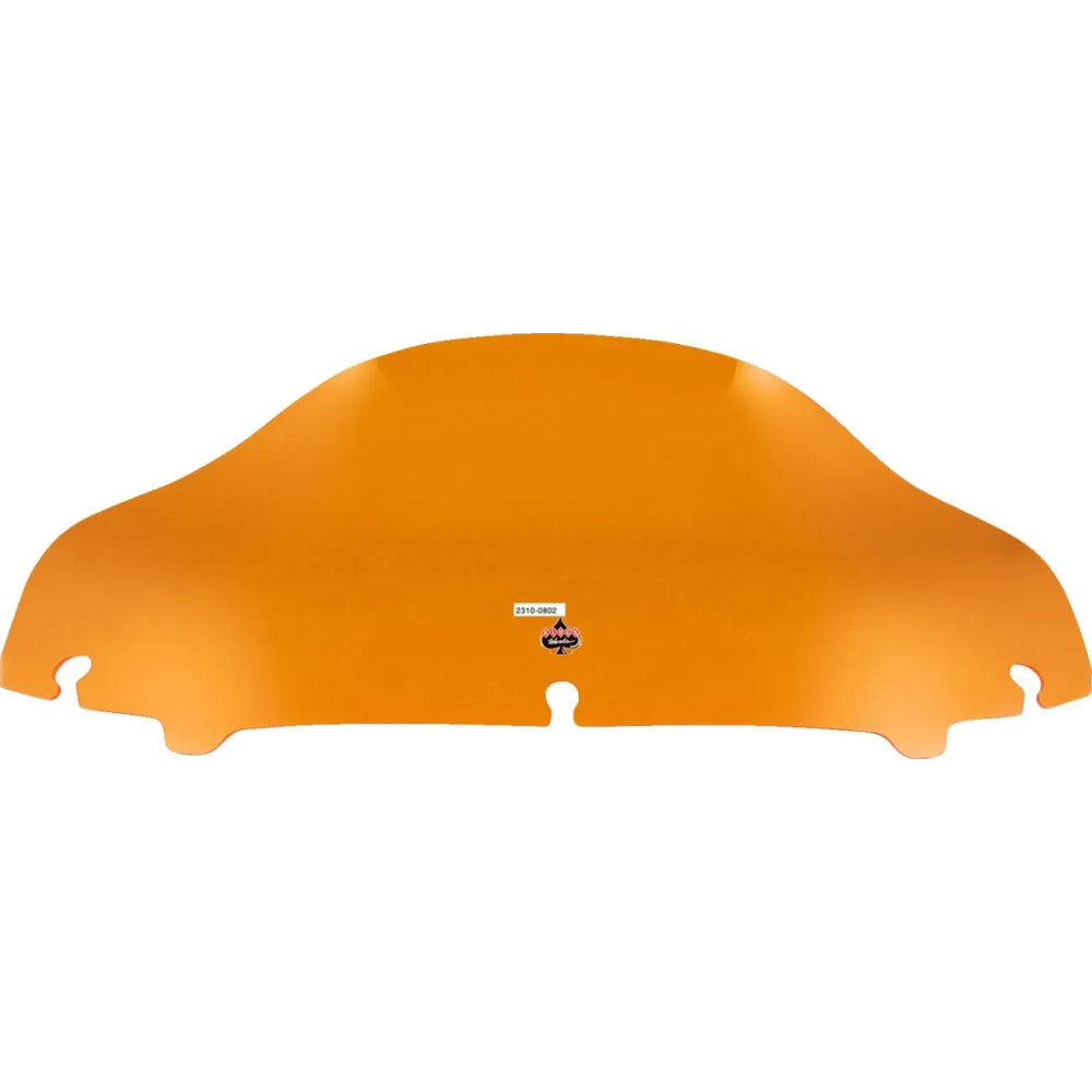 Kolor Flare™ Sport Windshield — 6-1/2" (16.5 cm) height, detachable, orange