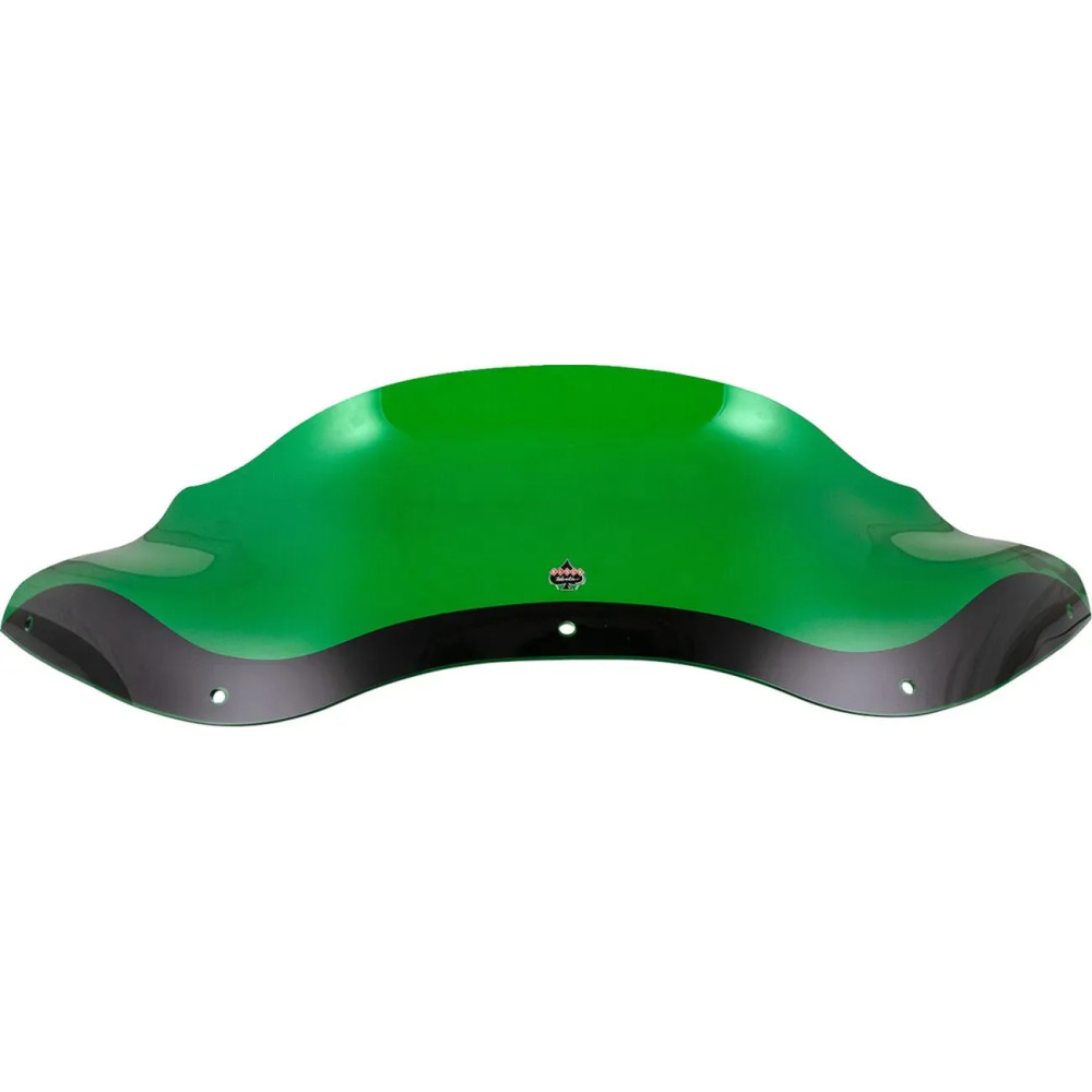 Kolor Flare™ Windshield — 8" height, Green, Detachable mount