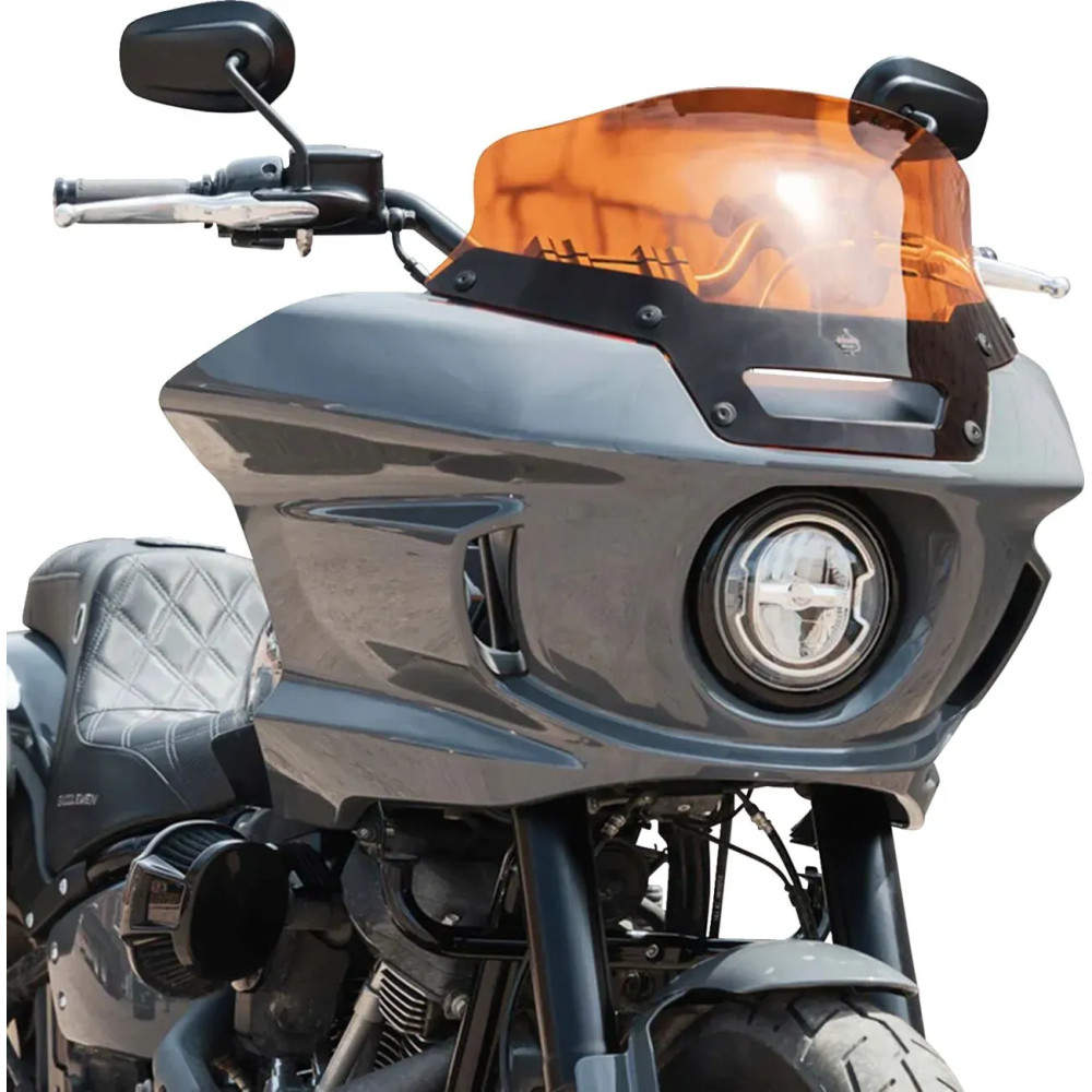 Kolor Flare™ Sport Windshield — 15 cm (6") height, orange, detachable mount