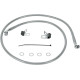 Kit de línea de freno de acero inoxidable — 106 cm (41-3/4"), delantero superior, plata, con capa transparente