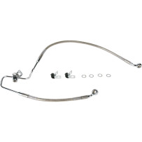 Stainless Steel Brake Line Kit — 75 cm (29-5/8"), rear, silver