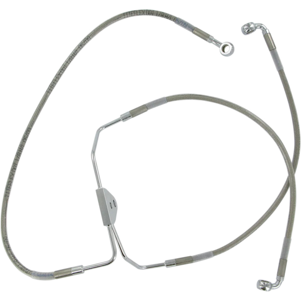 Stainless Steel Brake Line Kit — 39 cm (15-3/8"), 58.5 cm (23"), for non-ABS
