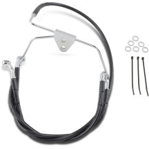 Extended Length Black Vinyl Brake Line Kit — Oversize +4", 16", 30-7/8"