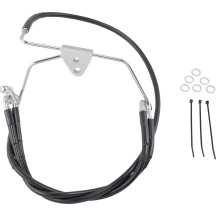 Extended Length Black Vinyl Brake Line Kit — Oversize +15.2 cm (6"), 40.5 cm, 83.5 cm, Front
